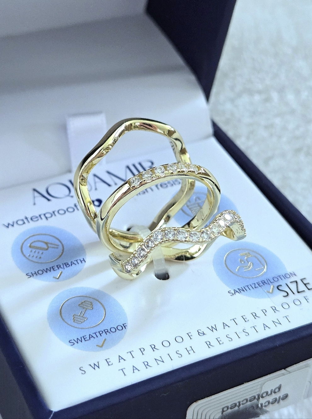 Aquamir Waterproof Triple3️⃣ Ring💍 Set - NIB - Picture 12 of 16